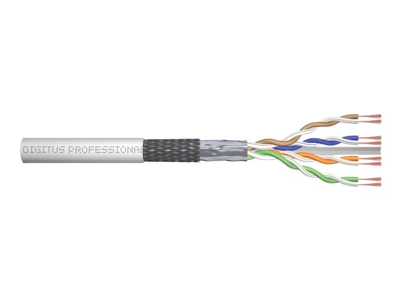 DIGITUS Professional - Bulkkabel - 100 m - SF/UTP - CAT 6 - halogenfri - grå