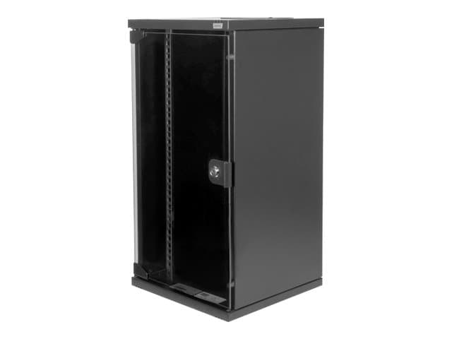 Digitus DN-10-12U-B, Seinään asennettava laitekehikko, 12U, 30 kg, Näppäinlukko, Musta