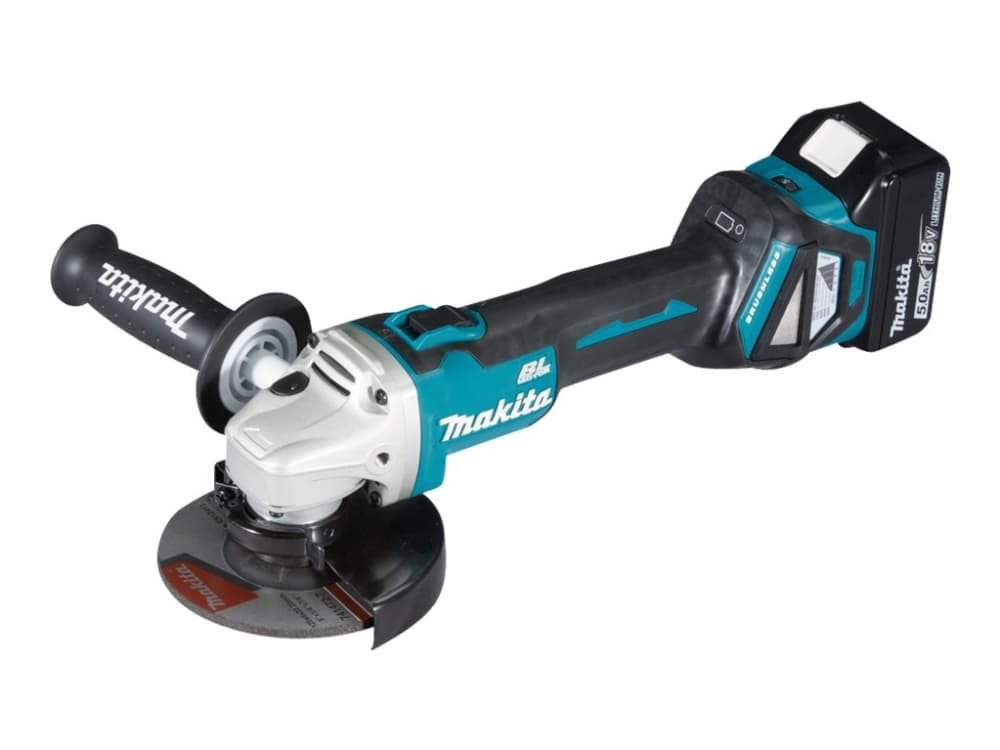 Makita DGA511RTJ - Kulmahiomakone - johdoton - 125 mm - 2x 5ah akku ja laturi