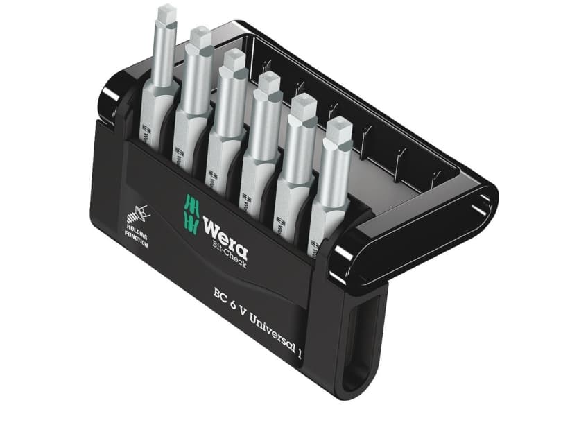 Wera Bit-Check, 6 kpl, Neliö, 1, 2, 3, 1x # 1x50 mm 3x # 2x50 mm 2x # 3x50 mm