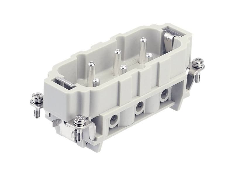 HARTING Han® 6 + maadoitus HSB insertti tyyppi 16Bhane liitin ruuviliitin max 6mm2, 35A6 napa