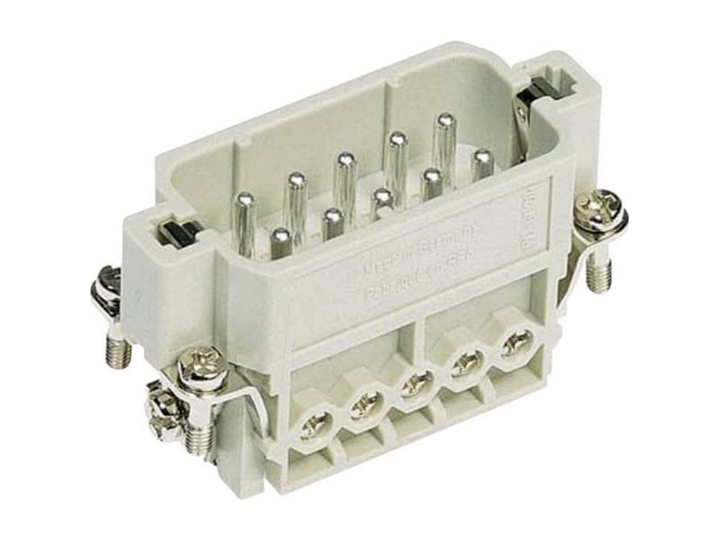 HARTING HAN A -liitin, insert-tyyppi 10A urospuolinen ruuviliitin max 2,5mm2, 16A10-napainen