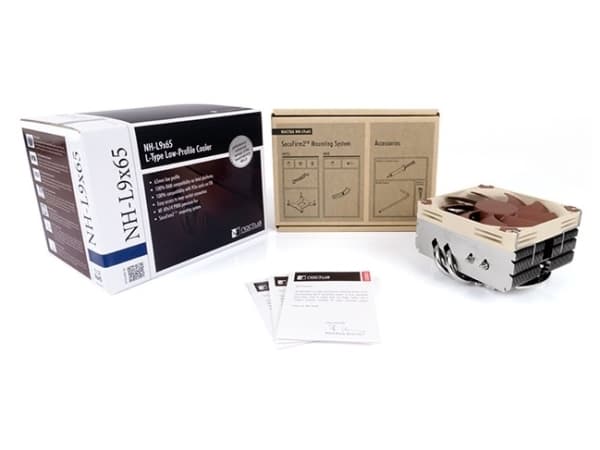 Noctua NH-L9X65 - Prosessorijäähdytin - (seuraaville: LGA1156, AM2, AM2+, AM3, LGA1155, AM3+, LGA2011, FM1, FM2, LGA1150, FM2+, LGA1151, AM4, LGA1200) - alumiinia nikkelöidyllä kuparialustalla - 92 mm