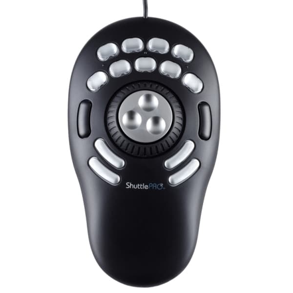 Contour Design Contour Multimedia Controller, PRO v2, USB, musta, Hopea, Music editing, Valokuvan muokkaus, Videoiden editointi, Nappi, Jog dial, 109 mm, 196 mm