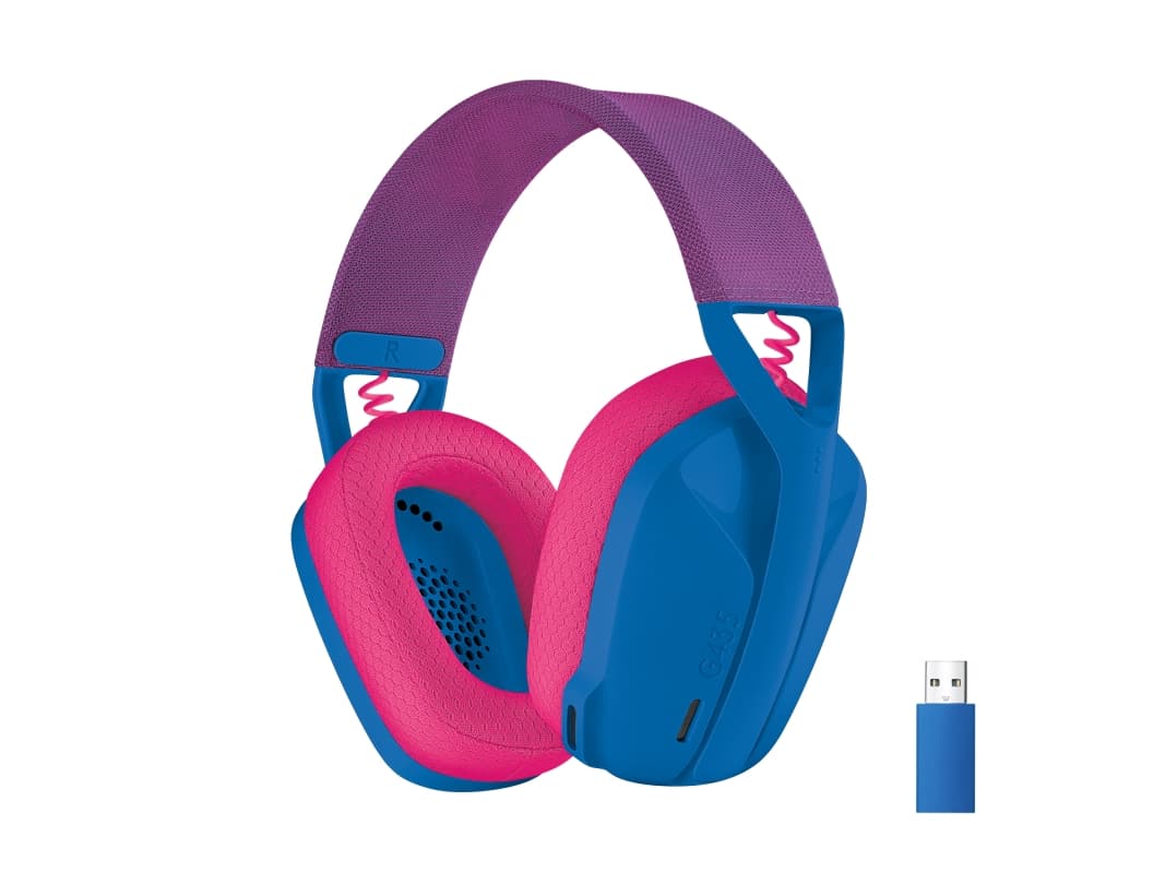 Logitech G435 LIGHTSPEED - Kuulokkeet - Täysi koko - 2,4 GHz - Langaton - USB - Sininen