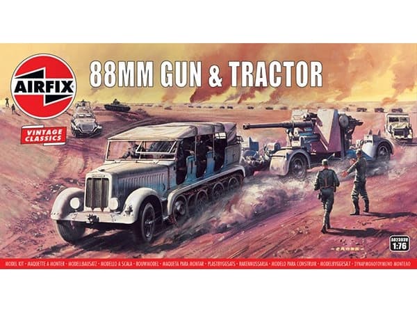 88mm Flak-tykki ja traktori