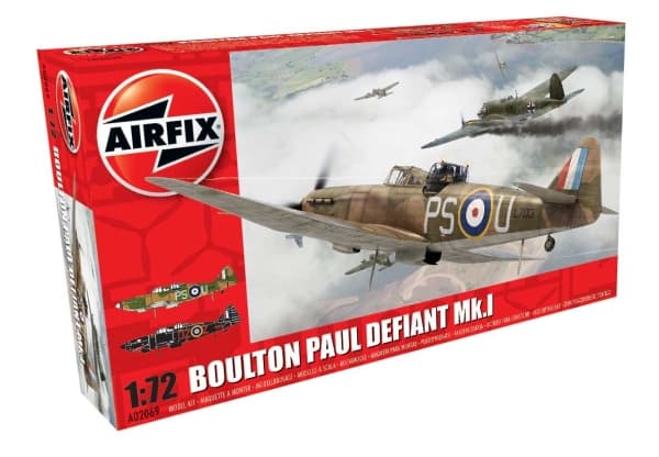 Airfix A02069, Fixed-wing aircraft model, Kokoamispakkaus, 1:72, Boulton Paul Defiant Mk.I, Ei sukupuolirajoitusta, Muovi