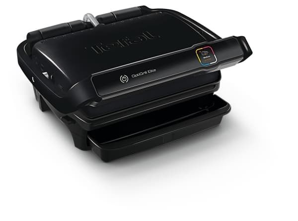Tefal OptiGrill Elite GC7508, Musta, Termoplastinen, Suorakulmainen, Valmis, Lämpötila, Kiina, 363 mm