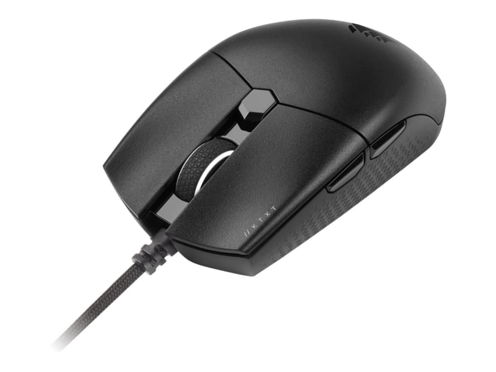 Corsair KATAR PRO XT, Molempikätinen, Optinen, USB A-tyyppi, 18000 DPI, Musta