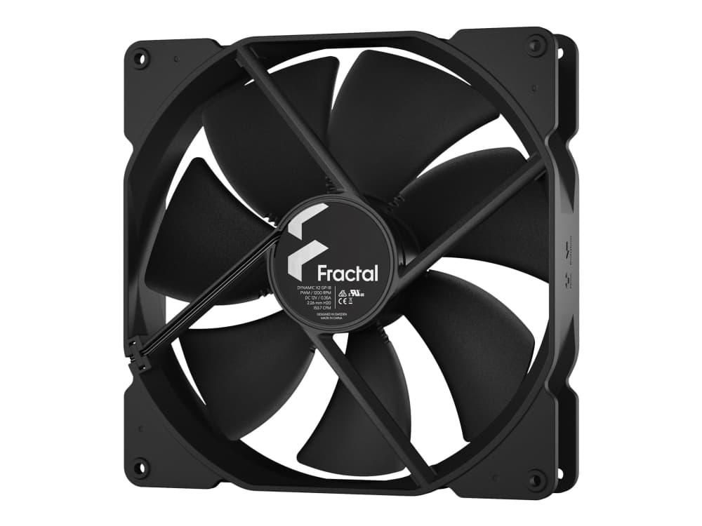 Fractal Design Dynamic X2 GP-18 PWM - Sisäosa tuulettimella - 180 mm - musta