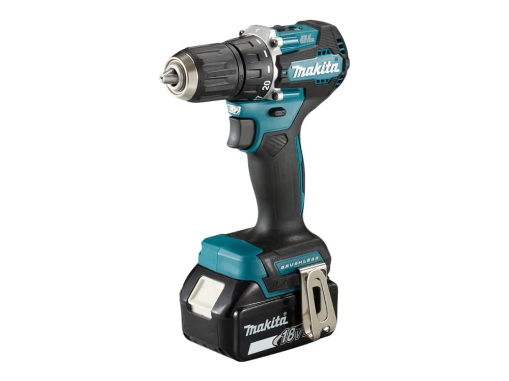 Makita DDF487 - Porakone/porakone - akkuporakone - 2-nopeuksinen - porakone, jossa avain 13 mm - 40 N-m - 2 akkua - 18 V