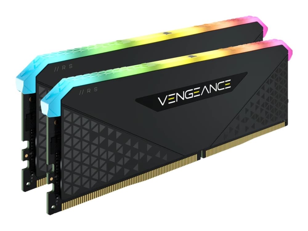 CORSAIR Vengeance RGB RS - DDR4 - sarja - 16 Gt: 2 x 8 Gt - DIMM 288-PIN - 3200 MHz / PC4-25600 - CL16 - 1,35 V - puskuroimaton - ei-ECC - musta