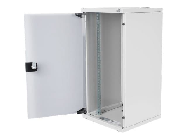 Digitus DN-10-12U, Seinään asennettava laitekehikko, 12U, 30 kg, Näppäinlukko, Harmaa