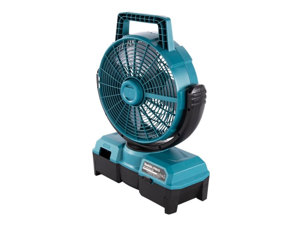 Makita CF001GZ, Kotitaloustuuletin lavoilla, Musta, Sininen, Lattia, 23,5 cm, 8,2 m³/h, 90°