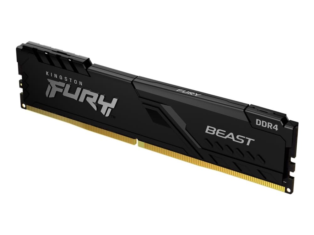 KINGSTON 32GB 3200MHz DDR4 CL16 DIMM 2 kpl FURY Beast Black -paketti, musta