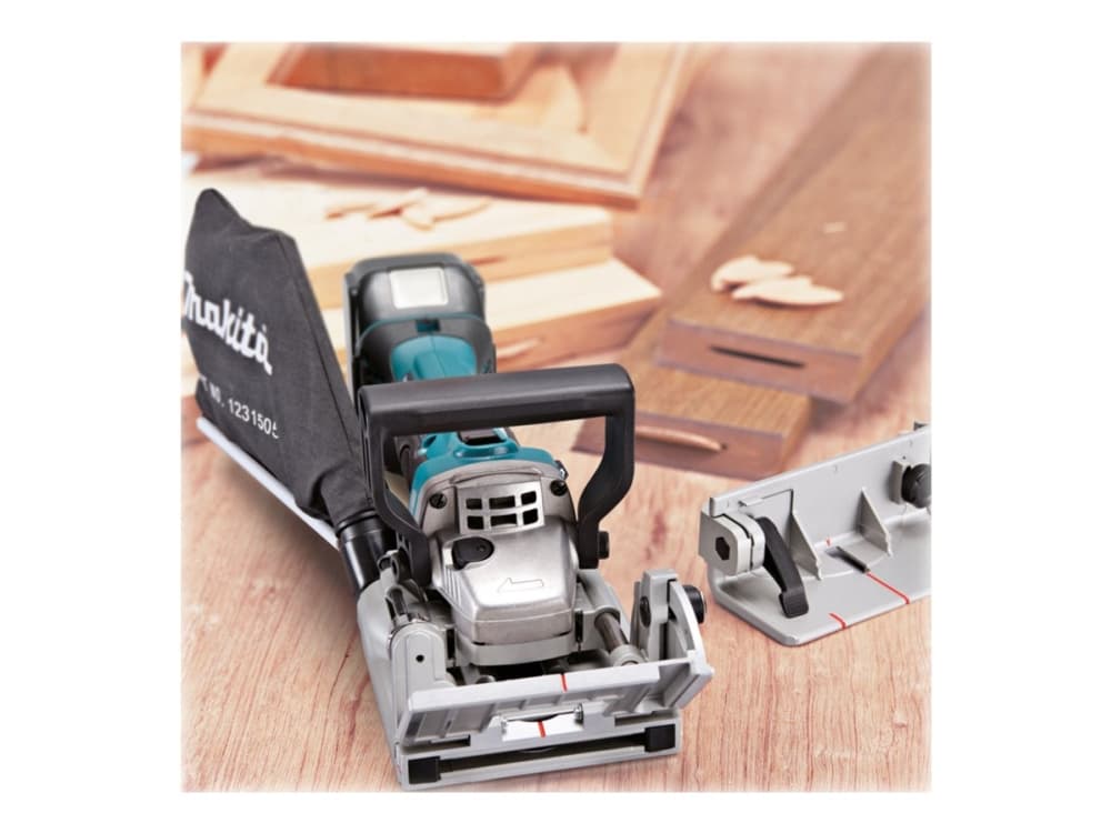 Makita DPJ180 - Småkage-joiner - ledningfri - 100 mm - 2 akkua - 18 V