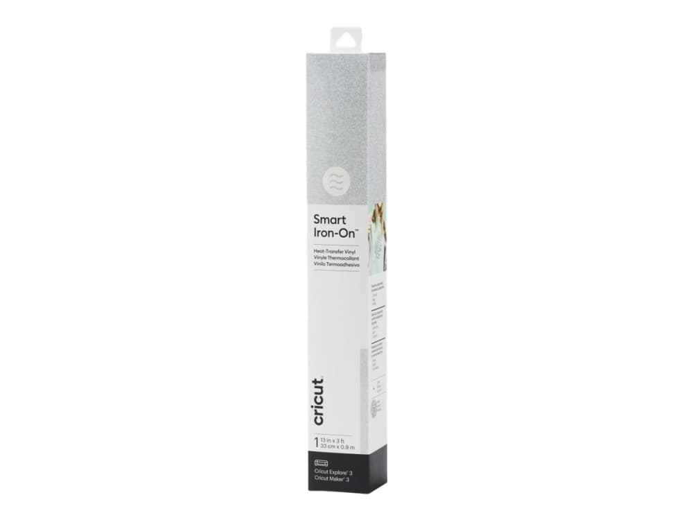 Cricut Smart Iron-on 33x91 cm, 1 ark (Glitter Silver)