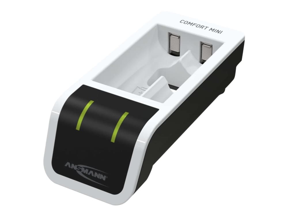ANSMANN Comfort Mini - 1,5 tunnin USB-akkulaturi - (2xAA, 2xAAA) - 800 mA - musta, valkoinen