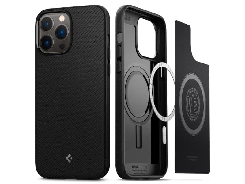 Spigen ACS03226, Suojus, Apple, iPhone 13 Pro Max, 17 cm (6.7), Musta
