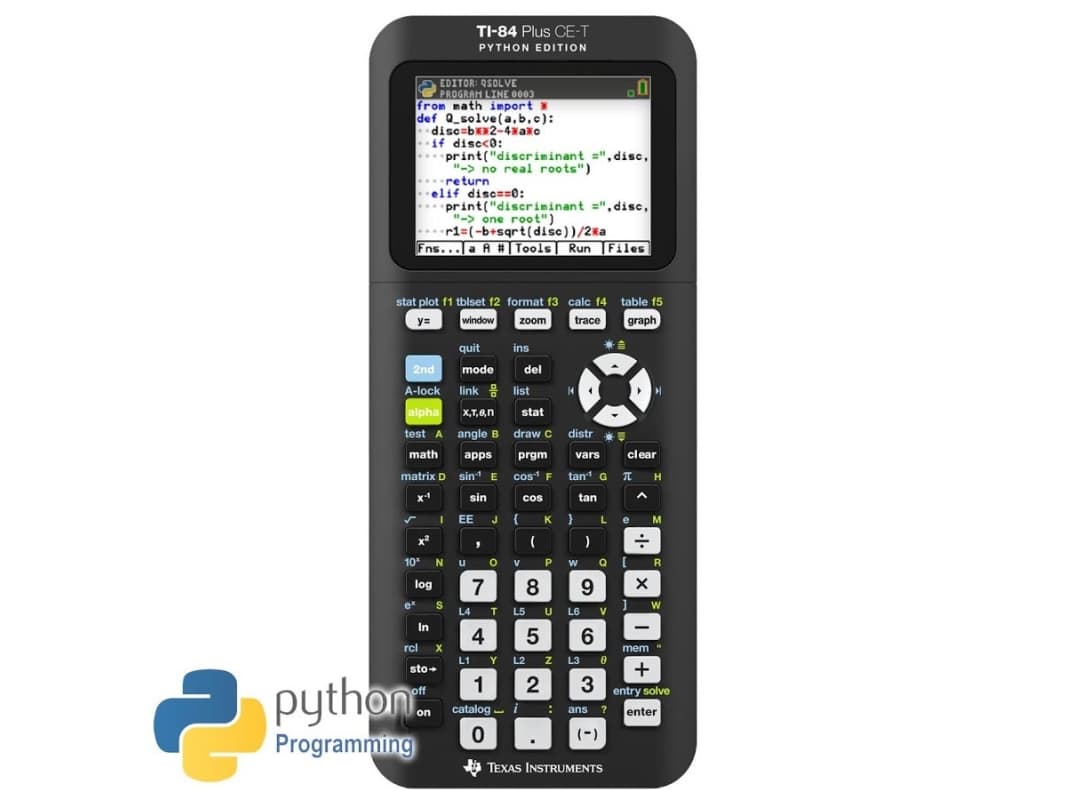 Texas TI-84 Plus CE-T Graphing calculator - inkl. UK-manual