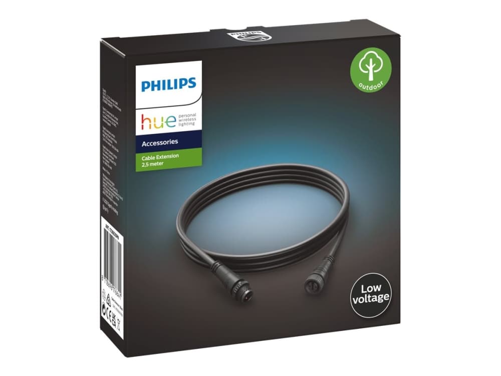 Philips Hue - Sähköjatkojohto - 2.5 m - musta