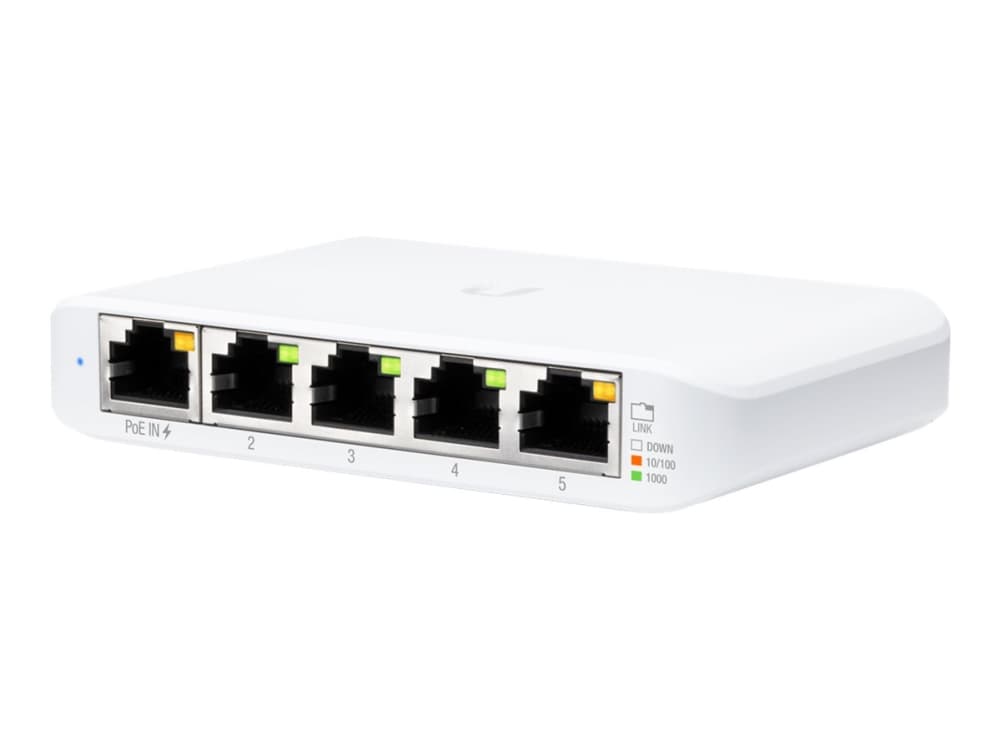 Ubiquiti UniFi Switch Flex Mini (5-pack), Hallittu, Gigabit Ethernet (10/100/1000), Power over Ethernet -tuki