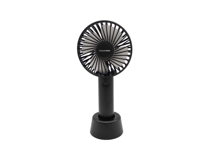 Virtapankki Realpower RealPower Mobile Fan, Micro-USB musta, Tuuletin ladattavalla akulla varustettuna
