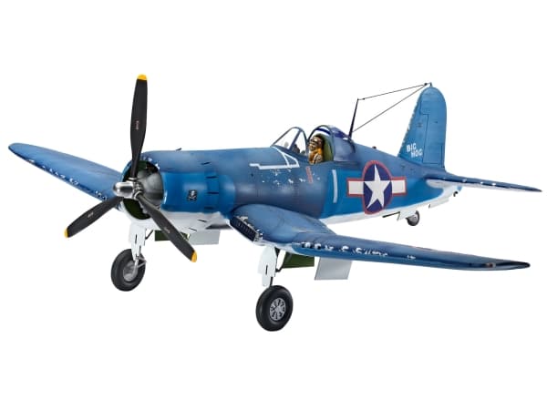 Revell Vought F4U-1A CORSAIR, Pienoismallikiinteäsiipinen ilma-alus, Kokoamispakkaus, 1:32, Vought F4U-1A Corsair, Mies, Muovi