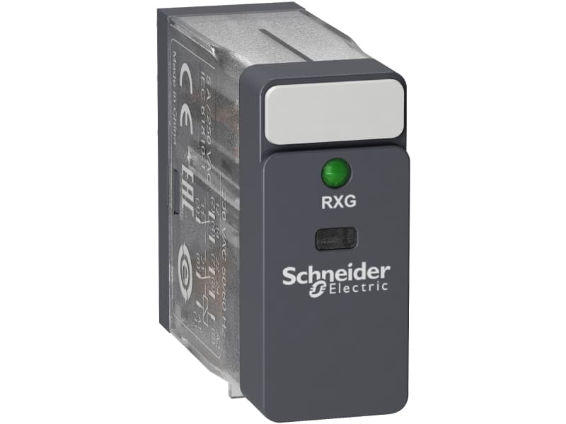 Schneider Electric RXG23P7, Läpinäkyvä, 230 V, IP40 IEC 61810-1 CSA C22.2 No 14 UL 508 EAC DNV-GL, 1250 VA, 5 A, 20 g