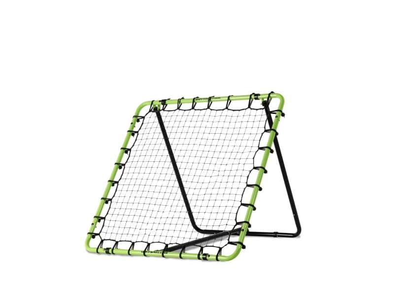EXIT Tempo multisport rebounder 120x120cm - green/black, Neliö, Monipaikkainen palautusseinä, Säädettävä kallistuskulma, Musta, Vihreä