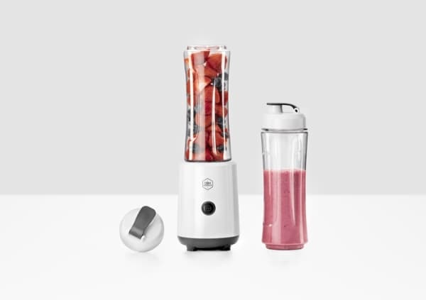 OBH Nordica Twister Go White, Pöydällä pidettävä tehosekoitin, 0,6 L, Syke-toiminto, 300 W, Valkoinen