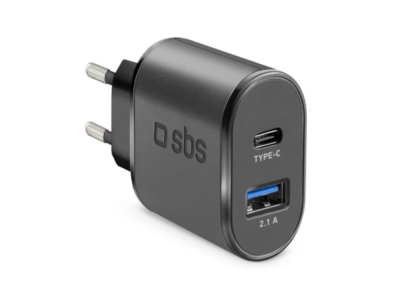 SBS TETRAVUSBTC2AFAST, Yleiskäyttöinen, sisätiloissa, 100 - 250 V, 50/60 Hz, 15 W, 5 V