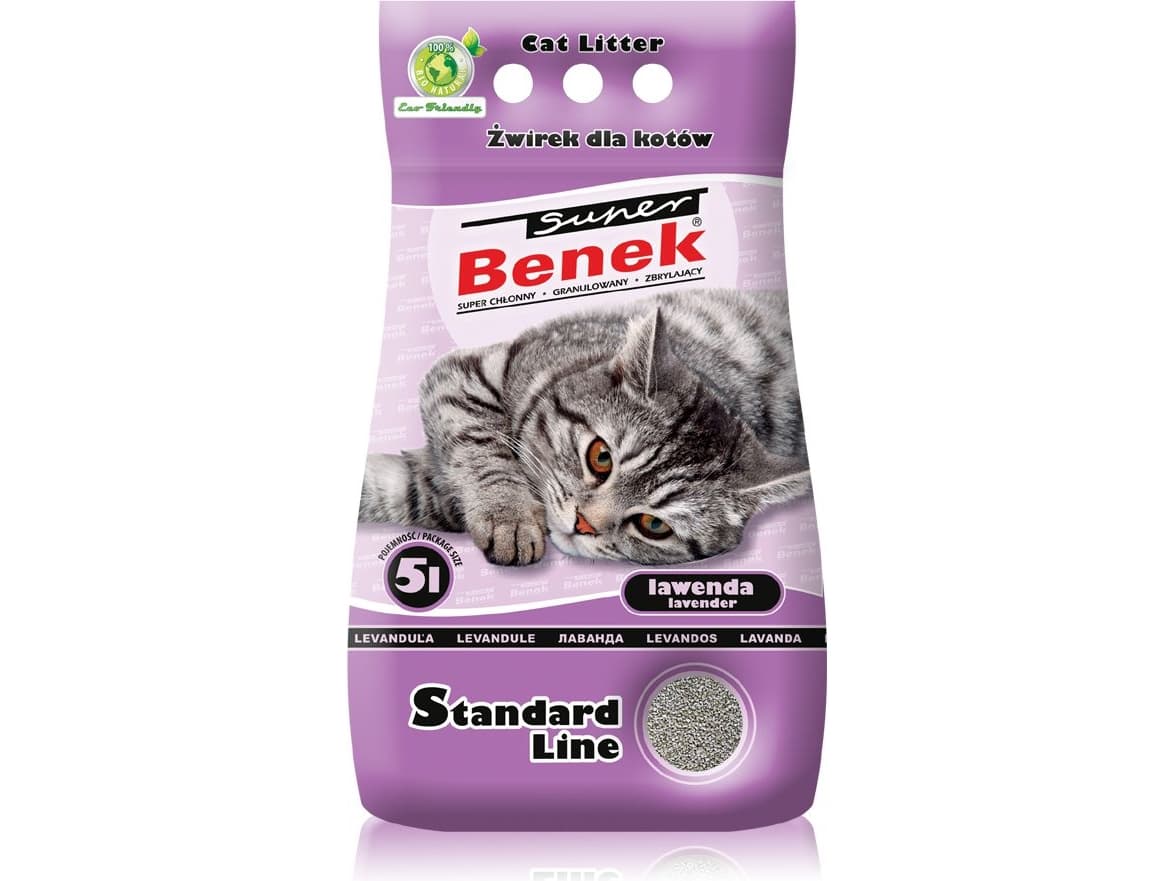 Certech Super Benek Standard Lavender - Klumpupitoinen kissanpentu 5 l