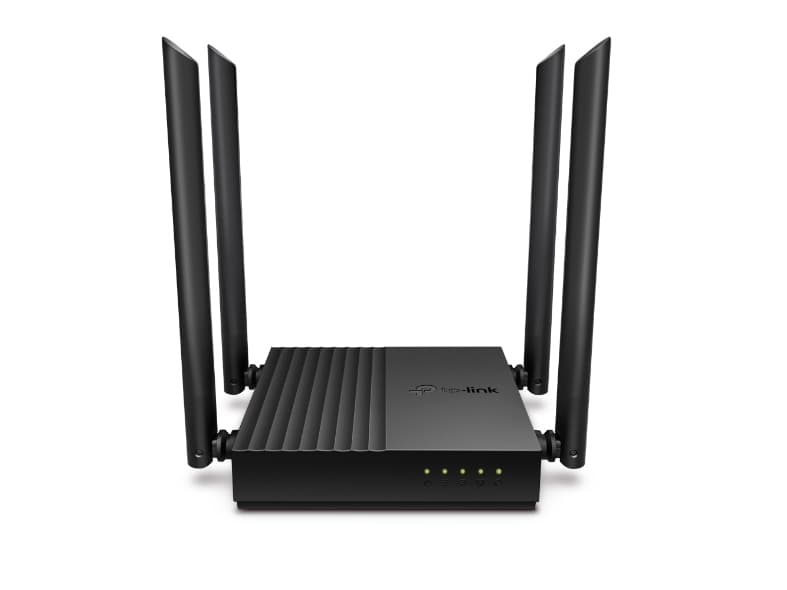 TP-Link Archer C64, Wi-Fi 5 (802.11ac), Kaksitaajuus (2,4 GHz/5 GHz), Ethernet LAN, Musta, Pöytäreititin