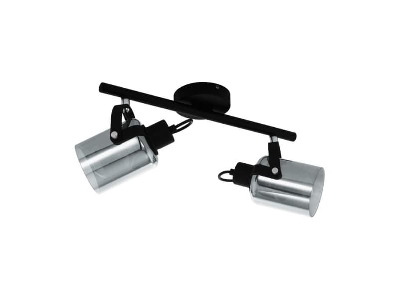 EGLO Berregas, Pinta-asennettavat spottivalot, E27, 2 lamppu(a), 220-240 V, Musta, Kromi
