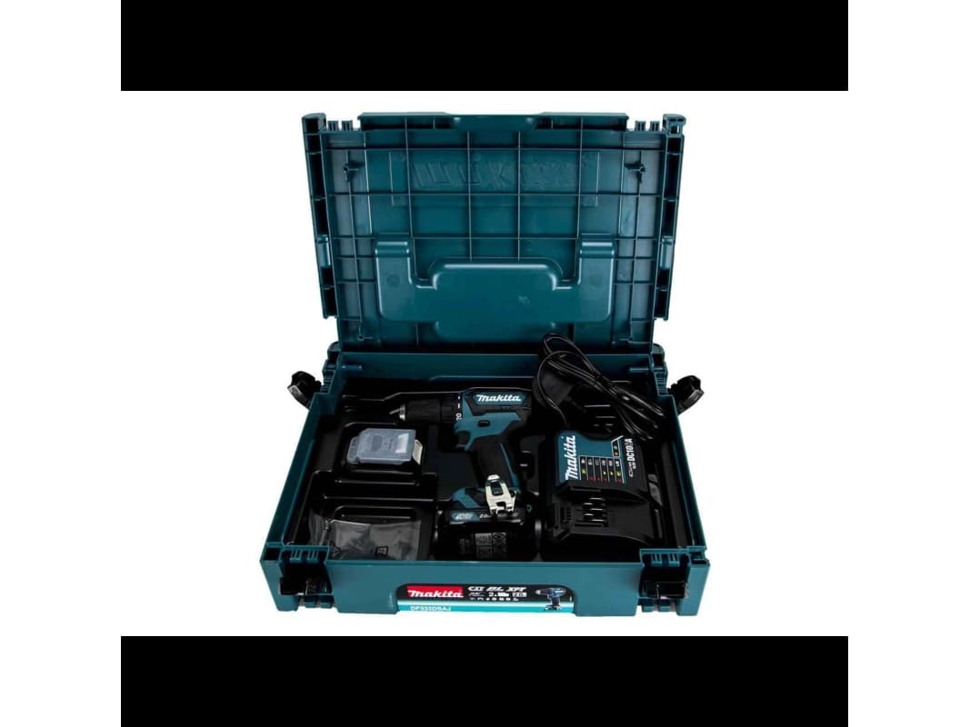 Makita DF332DSAJ, Pistooliporakone, 1 cm, 2,8 cm, 1 cm, 0,8 mm, 450 RPM