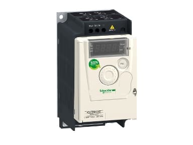 SCHNEIDER ELECTRIC Taajuusmuuttaja ATV12 0,37kW ,1X240V AC ,IP20 sis. C1 EMC-suodattimen