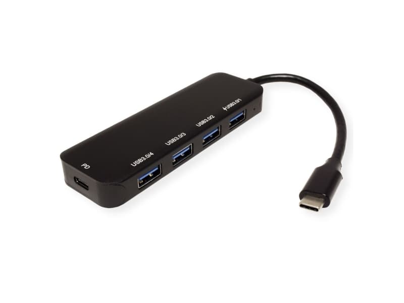 ROLINE 14.99.5038, USB 3.2 Gen 1 (3.1 Gen 1) Type-C, USB 3.2 Gen 1 (3.1 Gen 1) Type-A, USB Type-C, 5 Mbit/s, Sort, USB, 94 mm