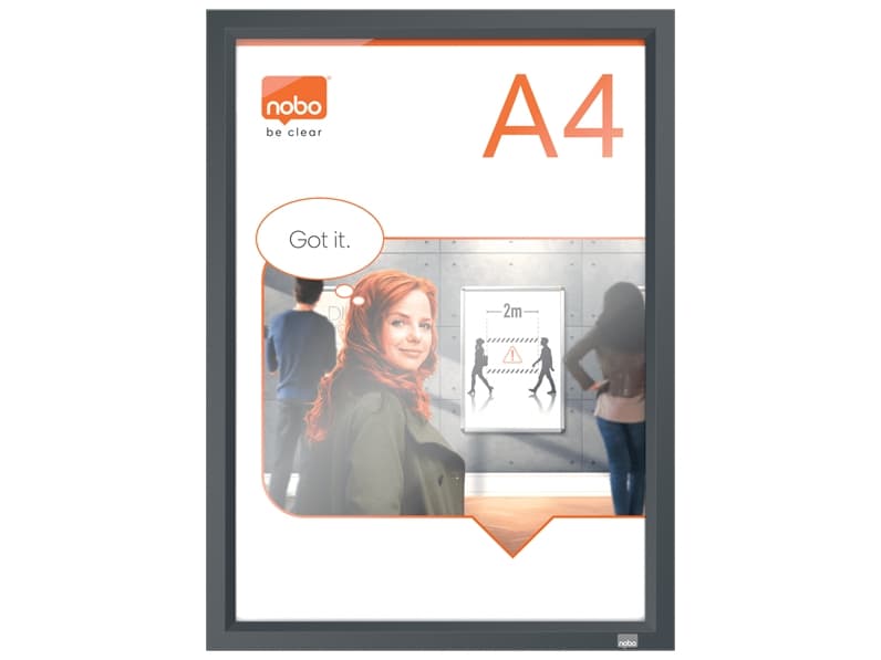 Nobo Impression Pro A4 -hoitoteline grafiittisella napsautuskehyksellä