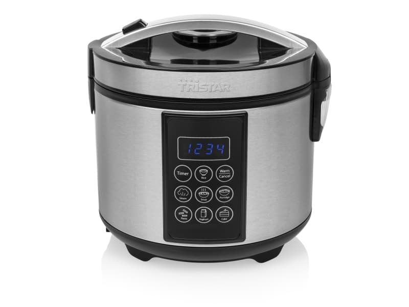 Tristar RK-6132, 1,5 L, 500 W, 24 t, Sort, Rustfrit stål, Rustfrit stål, LCD-näyttö