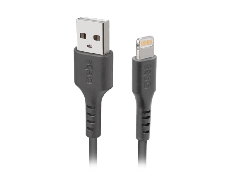 SBS TECABLEUSBIP589K, 1 m, Lightning, USB A, Hanstik, Hanstik, Lajittelu