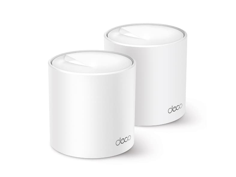 TP-Link Deco X50 - Wi-Fi-järjestelmä (2 reititintä) - 4 500 neliöjalkaa - verkko - GigE - Wi-Fi (802.11ax) - Monikaistainen - Hvid