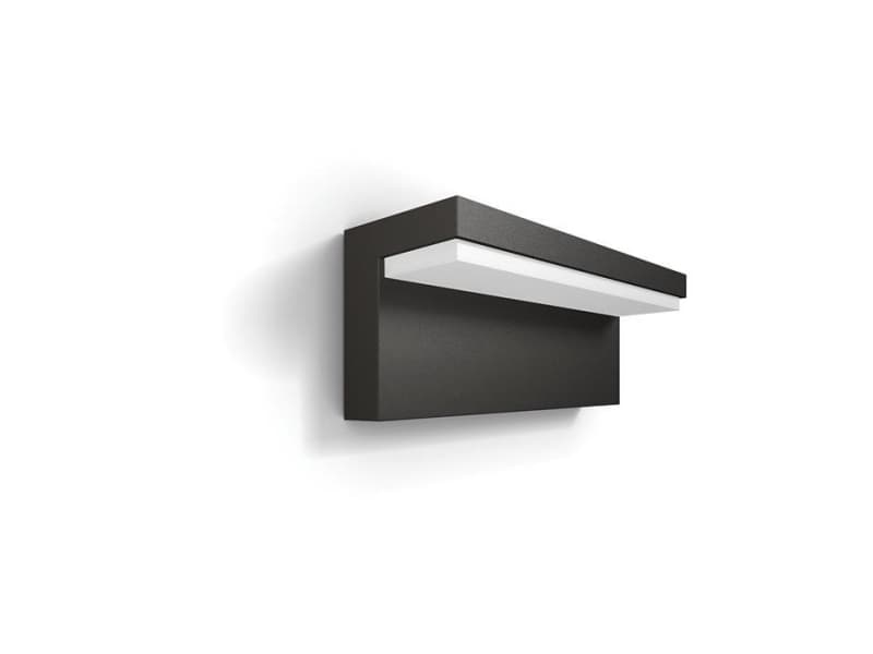 Philips myGarden Bustan ulkoseinävalaisin 9W, Seinävalaistus ulkotiloihin, Antrasiitti, Alumiini, Synteettinen, IP44, Puutarha, Patio, I