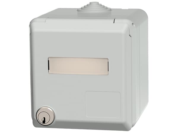 MENNEKES 4162, 3P, Ruuvit, Harmaa, IP44, 230 V, 16 A