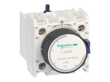 SCHNEIDER ELECTRIC Aikalohko viivästetty kytkentäAika-alue 0,1-30sek Y/D-käynnistimelle etupuolelle asennettuna LC1D09-D150:lle