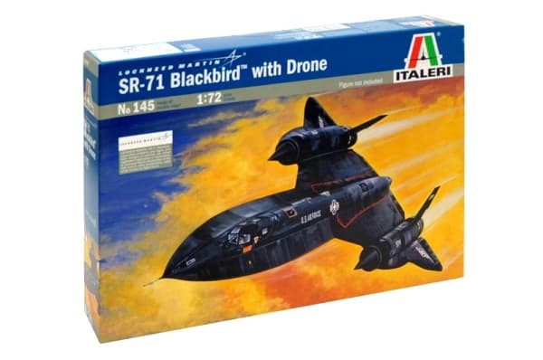 Italeri SR - 71 Blackbird, Aerostat-malli, Asennussarja, 1:72, SR - 71 Blackbird, Minkä tahansa sukupuolen, Muovia
