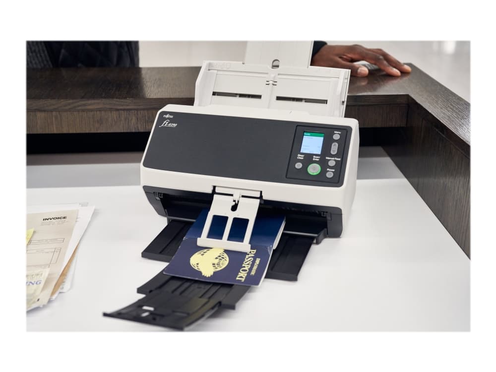 Ricoh fi-8170, 216 x 355,6 mm, 600 x 600 DPI, 70 ppm, Mustavalkoinen, Yksivärinen, ADF + Manuaalinen syöttöskanneri, Musta, Harmaa