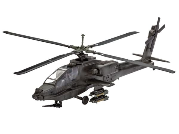 Revell AH-64A Apache, Pienoismalliroottori-ilma-alus, Kokoamispakkaus, 1:100, AH-64A Apache, Muovi, Edistynyt