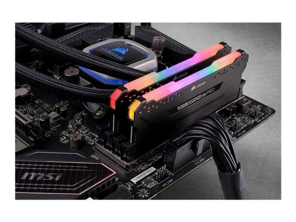 DIMM 16 GB DDR4-3200(2x 8 GB)Dual-Kit(musta, CMW16GX4M2E3200C16-TUF, Vengance RGB Pro, INTEL XMP)
