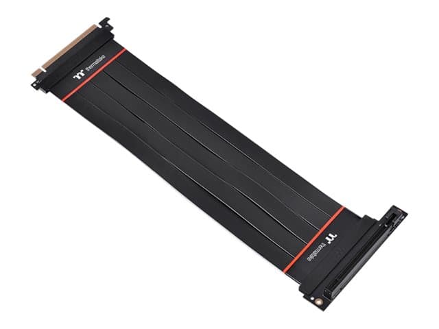 Thermaltake TT Premium PCI-E 4.0 Extender - PCI Express x16 kabel - 164 pin PCI Express (han) til 164 pin PCI Express (hun) vinklet - 30 cm - lajittelu